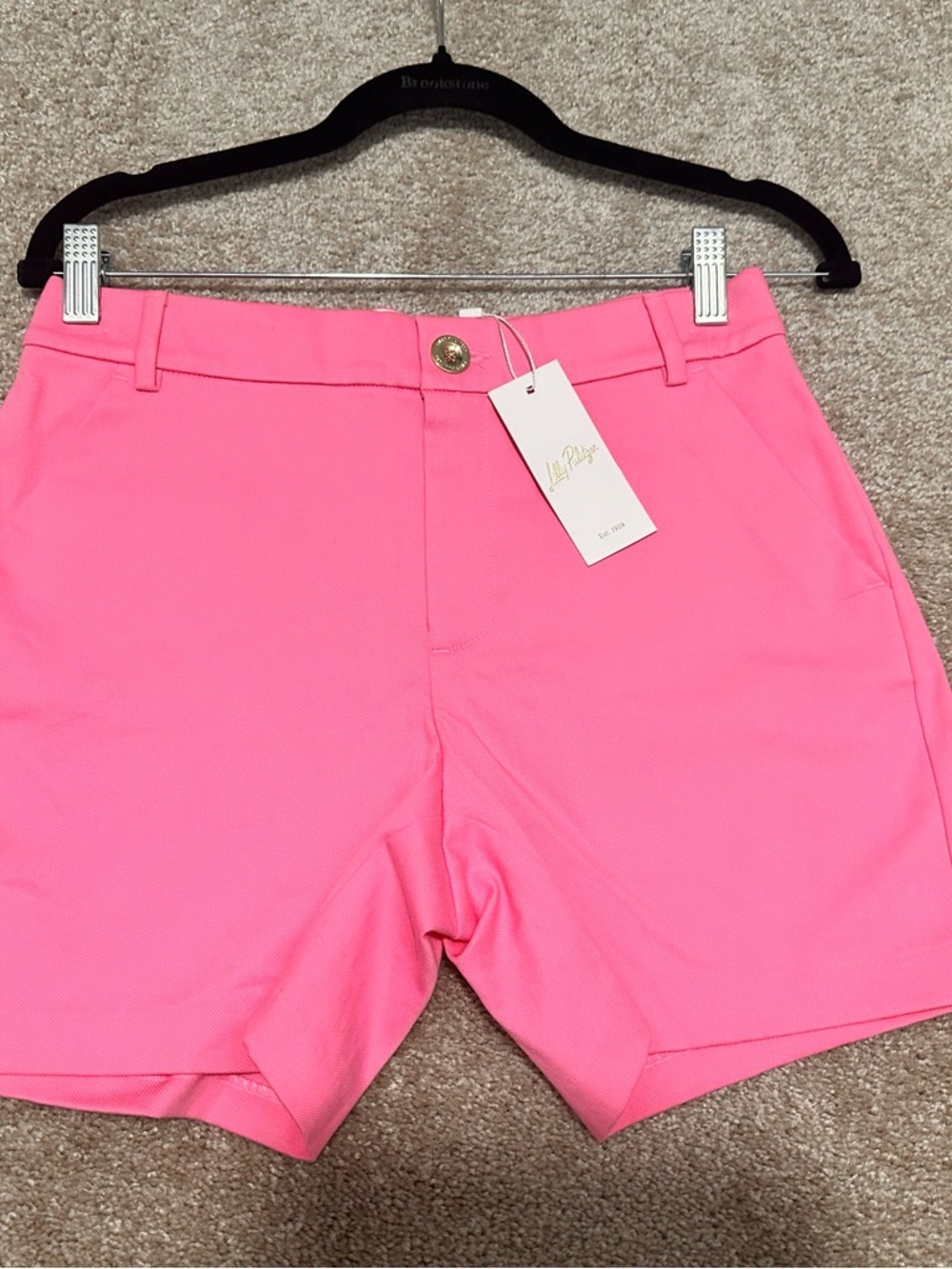Lilly Pulitzer Bright Pink Stretch Bermuda Shorts